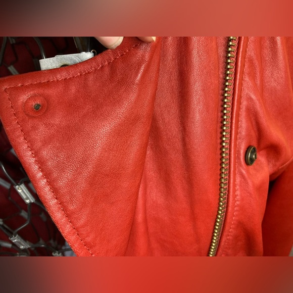 Vintage Lucky Brand Lambskin Motorcycle Jacket - Picture 8 of 13